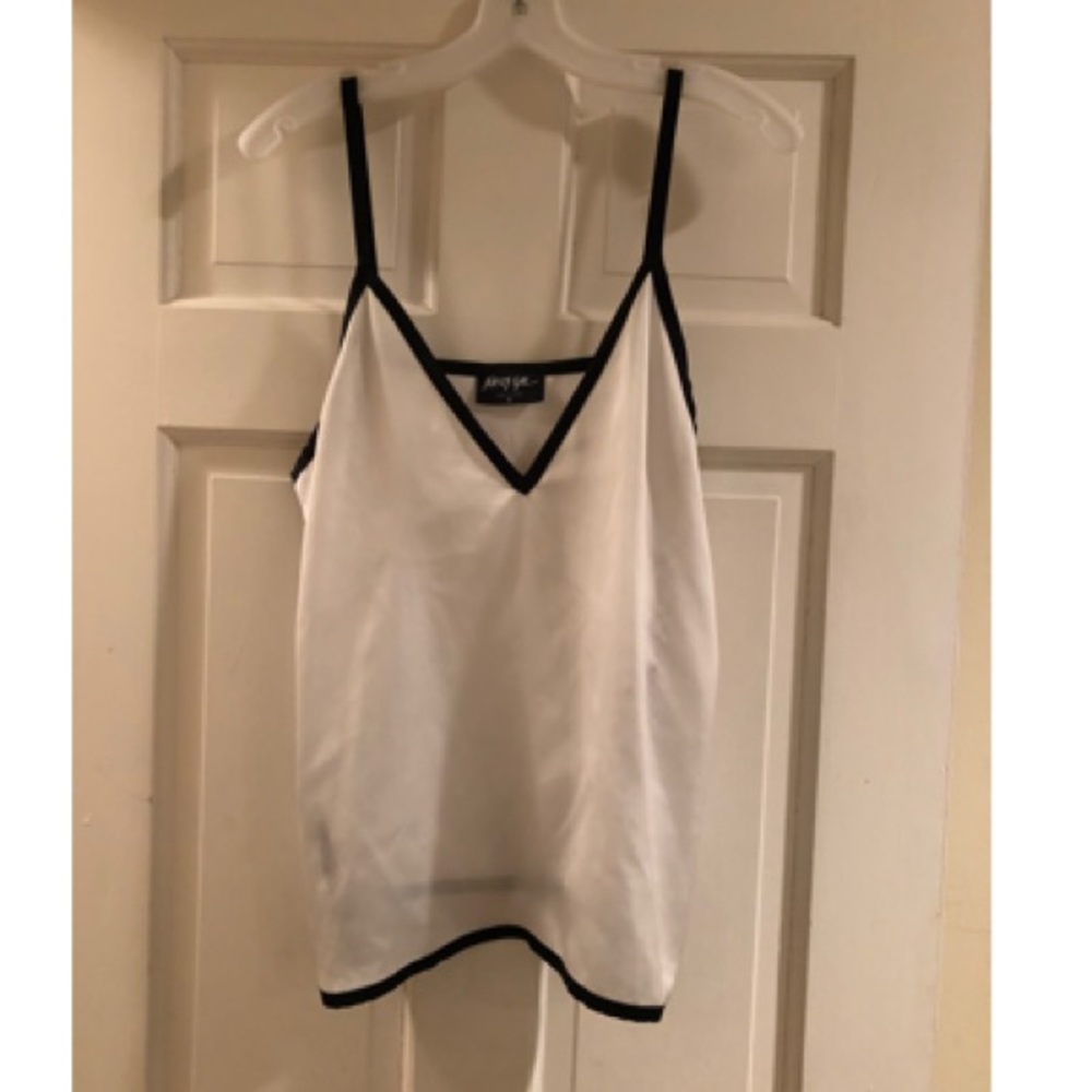 Nastygal White Silky Tank Top